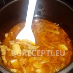 Зелен фасул с картофи и масло в мултикукър