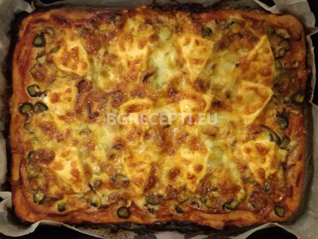 Домашна пица с пълнозърнесто тесто